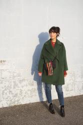 Green coat