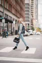 Bomber Jacket + Boyfriend Jeans