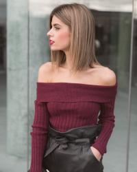 off shoulder: Christmas looks