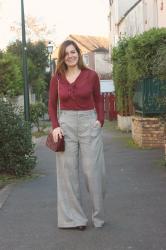 Tiles and burgundy