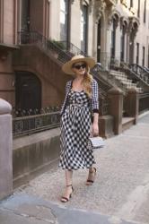 SPRING IN WINTER // GINGHAM DRESS