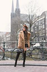 Friday in Amsterdam :: Teddy coat & Striped sweater