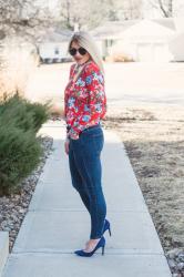 Bright Floral Blouse for Better Kansas City.