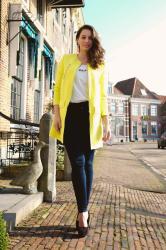 Neon Yellow summer coat 