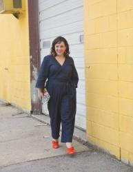 What I Wore: ELOQUII Denim Jumpsuit