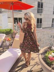 Black Floral Dress and the rewardStyle conference