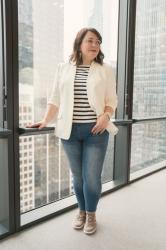 Real Life Capsule Wardrobe: The Ivory Blazer