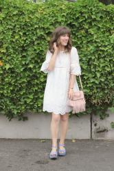 Little White Eyelet Dress