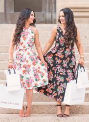 Pink Floral Dresses + Ann Taylor Semi Annual Sale!