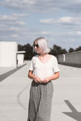 WHITE TEE + MAXI SKIRT