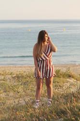 STRIPED ROMPER