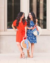 $50 Off Dress & Shoes Promo! | Red & Blue Sister Style