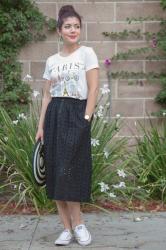Skirtmas in July: Target Button Up Eyelet Skirt