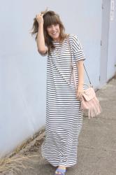 SheIn Striped Maxi Dress