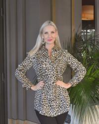 Foxcroft Wrinkle Free Leopard Shirt (& Link Up)