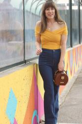Mustard Crop Top for Fall