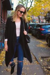 A Cozy Outfit for Fall + Great Winter Basics (All on Sale!)