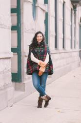 Talbots Holiday Plaid Cape: Friends & Family Event