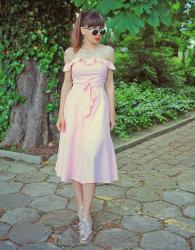 Dear-Lover pastel pink dress