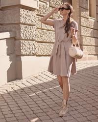 Daily beige dress