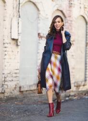 Update Your Fall Work Wardrobe with a Plaid Skirt