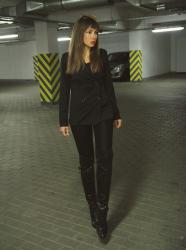 total black look