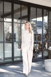 A chic neutral outfit for the Holidays