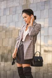 Checked blazer