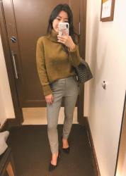 Fit reviews: work pants, pleated maxi + chunky knits