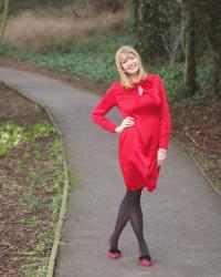 The Perfect Red Satin Dress (For Valentine’s Day)