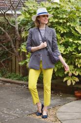 Yellow Trousers & Breton Stripes • Spring Outfit