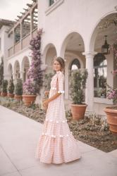 Pom Pom Dress in Palm Beach