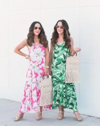 Summer Trend Maxi Dresses | Palm Print & Pink Floral