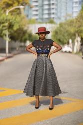 Your Voice Matters Tee + Bubble Swing Skirt