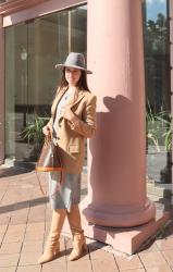 Street style: Camel blazer