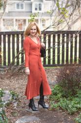 My Beautiful Belted Maxi Dress for the Holidays