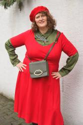 Rot und Olive OOTD