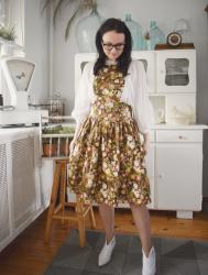 Fartuszek vintage Simplicity Pattern 1221 vintage aprons