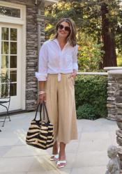 WIW – How to Style Crop Linen Pants