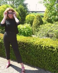 Black High-Waisted Trousers &amp; Fancy Friday linkup