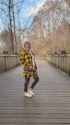 Inspired by Jodie to Style my Yellow Plaid Cardigan 3 ways