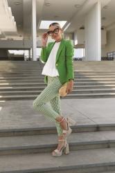 GREEN GINGHAM