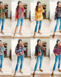 September Anthropologie Try On | Plaid, Denim & More