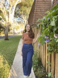 Copper Knit Tee and Butterick Denim 4659 Trouser- Fall/ Winter Wardrobe 2023