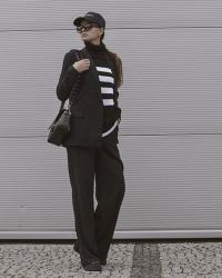 Stripes with black ootd