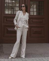 Linen suit by Olsen