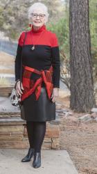 Attractive Older Woman Focus-Arizona Winter Outfits