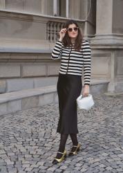 Spring Preview Look With Striped Cardi-Jacket