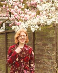 Outfit | Rode vintage blazer met bloemen & mijn eerste échte ring