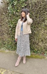 A Ditsy Skirt from Bonmarche - #Chicandstylish #Linkup